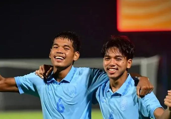 U19 Campuchia xuất sắc giành vé vào bán kết U19 Đông Nam Á 2026. Ảnh: AFF