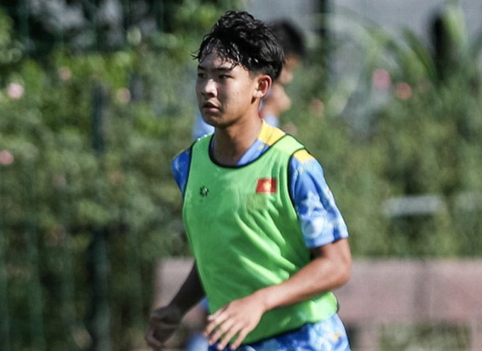 Trương Gia Khôi chưa ra sân trong đội hình U19 Việt Nam 