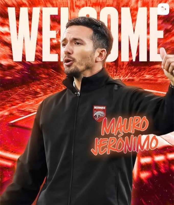 Mauro Jeronimo đã đạt được thỏa thuận dẫn dắt Borneo FC của Indonesia