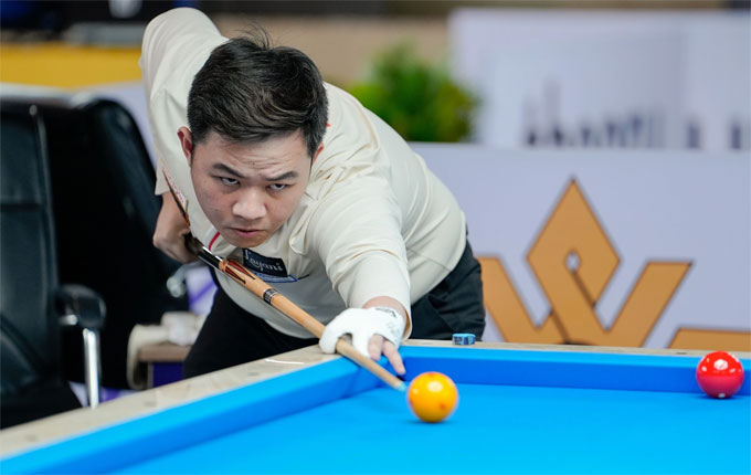 Bao Phương Vinh toàn thắng cả 3 trận ở vòng 32 cơ thủ