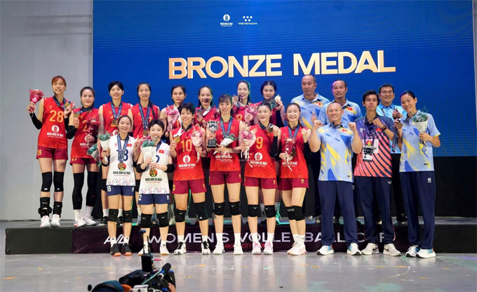 Đội tuyển bóng chuyền nữ Việt Nam giành huy chương đồng AVC Cup 2026