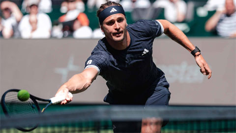 Zverev thắng nhọc trận ra quân Halle Open năm nay. Ảnh: ATP