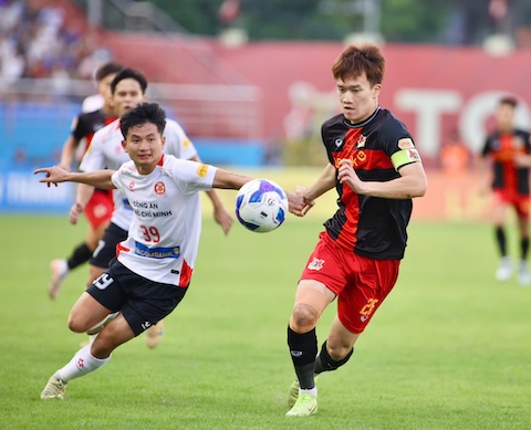 Hoàng Đức, ngôi sao của Ninh Bình. Ảnh: Minh Tuấn 