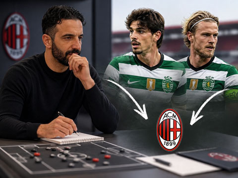 Amorim lên kế hoạch đưa 2 học trò cũ tại Sporting về Milan