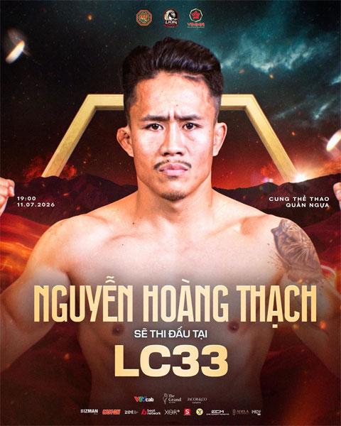 Nguyễn Hoàng Thạch tái xuất tại LION Championship 33