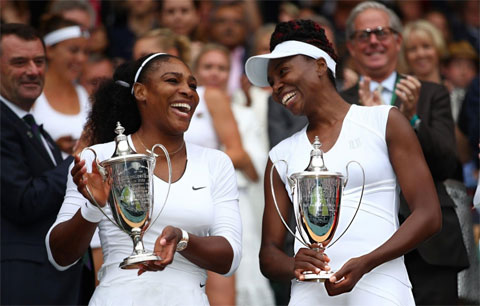 Hai chị em nhà Williams tại Wimbledon 2016