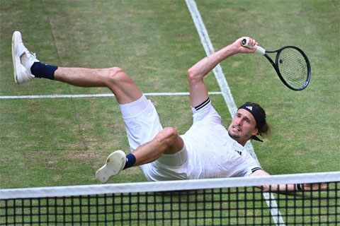 Zverev thua Taylor Fritz ở bán kết Halle Open 2026. Ảnh: ATP