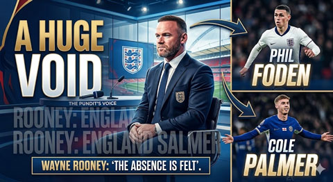 Rooney cho rằng ĐT Anh đang rất nhớ Foden và Palmer - Ảnh: AI