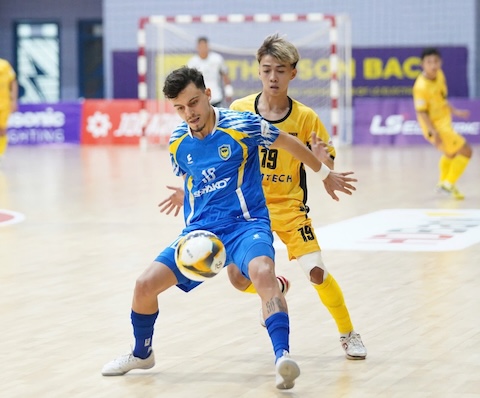 Ngoại binh Marko, người ghi bàn nâng tỷ số 2-1 cho Sahako. Ảnh: Nguyễn Khánh 