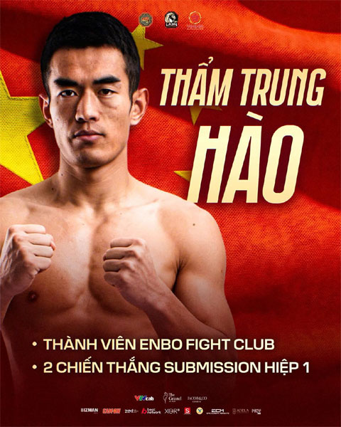 Thẩm Trung Hào là một trong 6 võ sĩ đến từ YFU sẽ góp mặt tại LION Championship 33