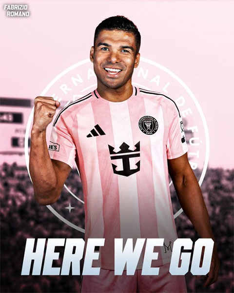 Casemiro chính thức cập bến Inter Miami