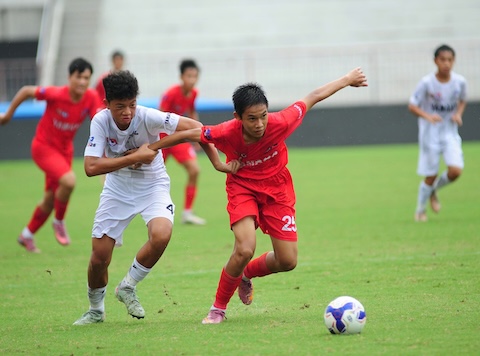 Trận đấu giữa Trường Tươi Đồng Nai vs Thể Công Viettel. Ảnh: VFF