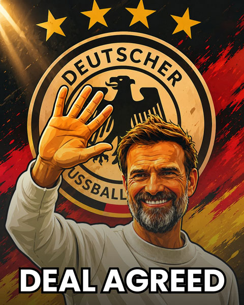 Klopp đạt thỏa thuận dẫn dắt ĐT Đức - Ảnh: @FootBuzzdotcom