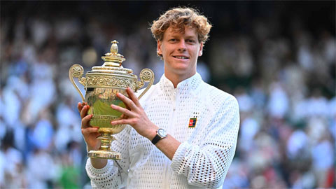 Sinner bảo vệ thành công ngôi vô địch Wimbledon. Ảnh: ATP
