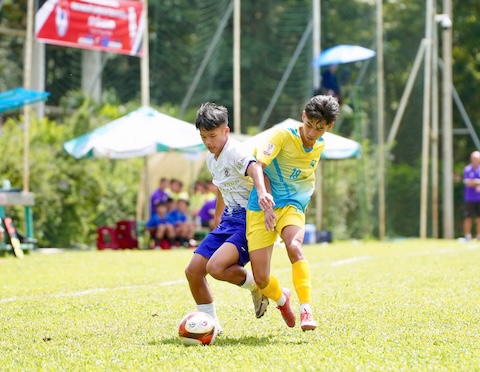 U17 Hà Nội đã có trận thắng đậm đến 8-0 trước đối thủ. Ảnh: VFF
