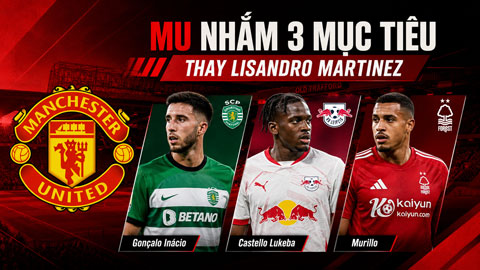 MU nhắm 3 mục tiêu thay Lisandro gặp chấn thương
