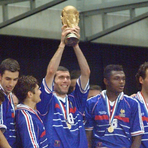Zinedine Zidane từng vô địch World Cup 1998 cùng ĐT Pháp