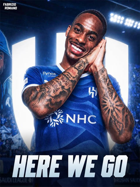 Summerville gia nhập Al Hilal