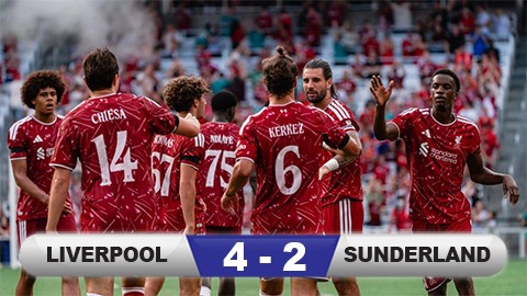  Kết quả Liverpool 4-2 Sunderland: Ngược dòng mãn nhãn
