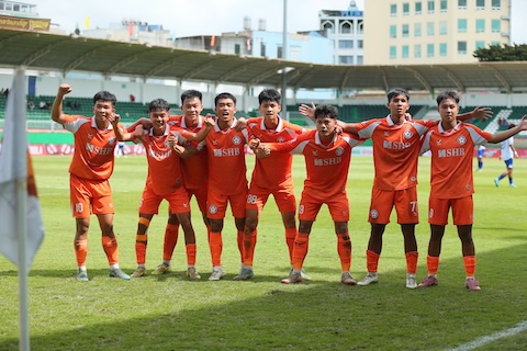 Niềm vui của Đà Nẵng khi có bàn giỡ hoà. Ảnh: Nguyễn Hương 