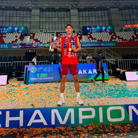 Tăng Ngọc Hiếu được đánh giá là một gương mặt triển vọng của bóng chuyền nam Việt Nam