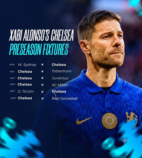 Lịch thi đấu tiền mùa giải của Chelsea - Ảnh: @connformist
