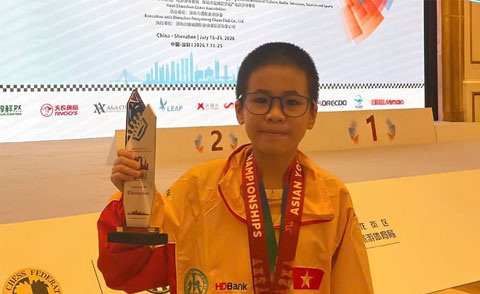 Nhật Nguyên được FIDE ca ngợi sau giải vô địch trẻ châu Á 2026