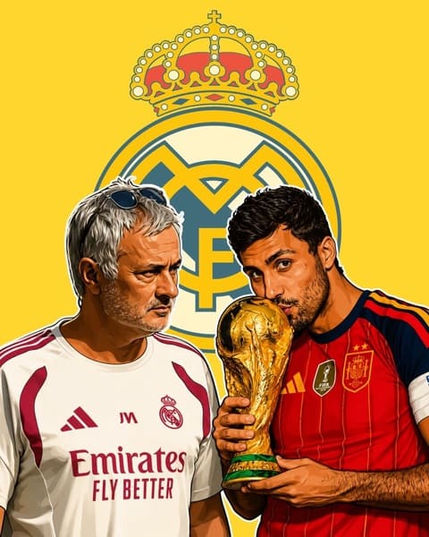 Nếu Bernardo Silva mang đến sự sáng tạo còn Fede Valverde đem lại nguồn năng lượng, thì Rodri sẽ là người giữ nhịp cho Real Madrid. Ảnh: Facebook