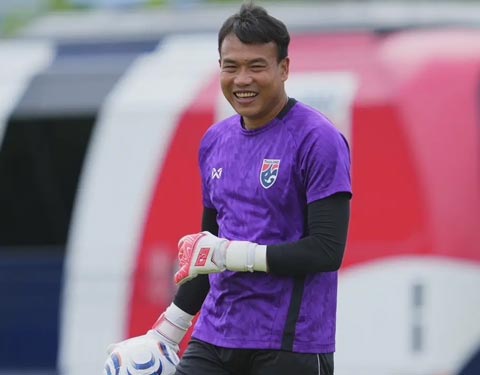 Thủ môn Chatchai Budprom của ĐT Thái Lan. Ảnh - Thairath