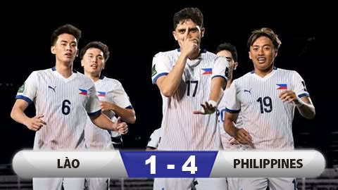 Kết quả Lào 1–4 Philippines: Thua ngược, Lào chính thức bị loại