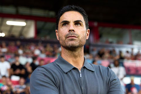 HLV Arteta vẫn chưa hài lòng về khả năng phòng ngự bóng chết của Arsenal - Ảnh: Arsenal.com