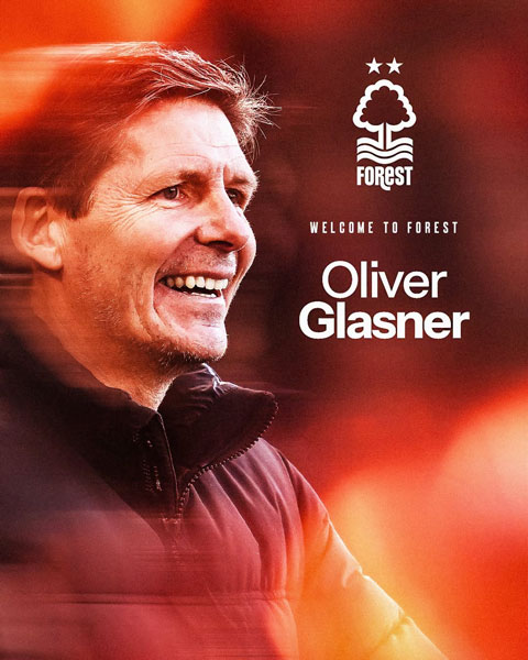 Glasner bất ngờ nhận lời dẫn dắt Nottingham dù được nhiều CLB lớn quan tâm - Ảnh: Nottingham Forest