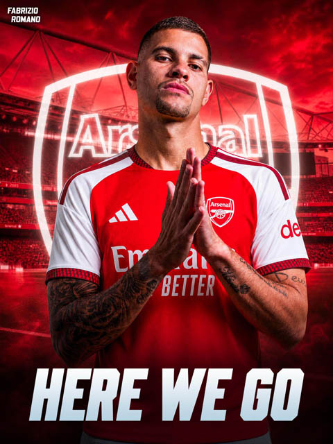 Bruno Guimaraes đạt thỏa thuận gia nhập Arsenal với giá 75 triệu bảng - Ảnh: Fabrizio Romano