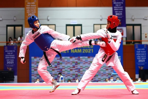Bạc Thị Khiêm và các đồng đội của ĐT Taekwondo Việt Nam sẽ có chuyến tập huấn tại Hàn Quốc. Ảnh: CTV