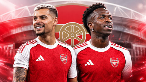  Arsenal sẽ có siêu đội hình 'khủng bố' với Bruno Guimaraes và Vinicius?
