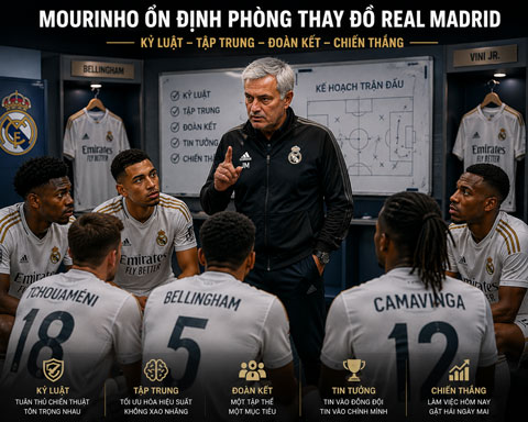 Mourinho đang ưu tiên ổn định phòng thay đồ hơn là cần thêm tân binh