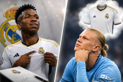 Vinicius chọn gia hạn với Real thay vì sang Arsenal, còn Haaland vẫn luôn mơ về Los Blancos