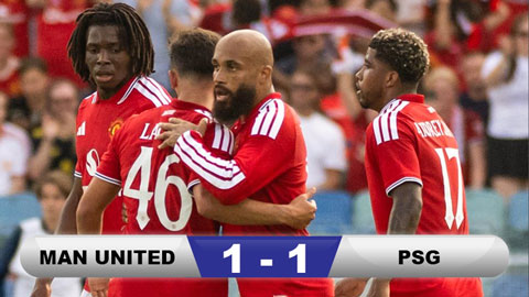 Kết quả MU 1-1 PSG: Quỷ đỏ cầm hòa ĐKVĐ Champions League
