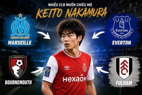 Nakamura đang được khá nhiều đội bóng quan tâm - Ảnh: AI