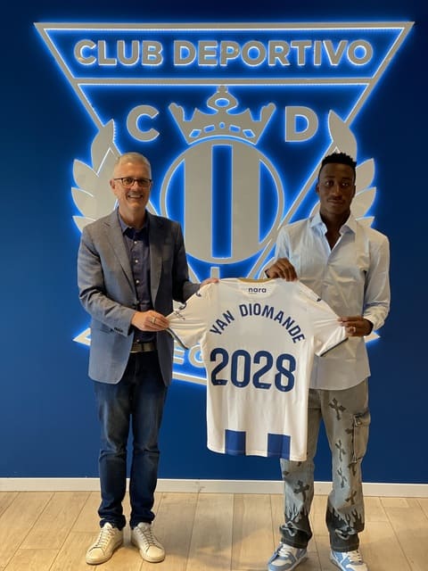 Diomande gia nhập Leganes vào cuối năm 2024. Ảnh: CD Leganes