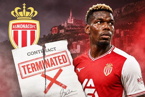 Monaco muốn chấm dứt hợp đồng sớm 1 năm với Pogba
