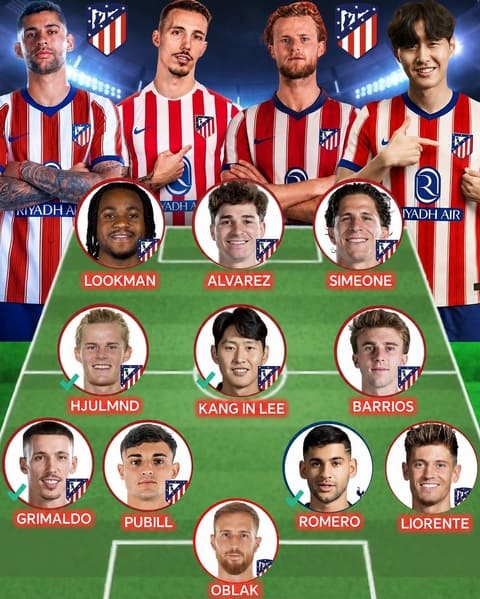 Đội hình mùa tới của Atletico sẽ rất đáng gờm. Ảnh: Facebook