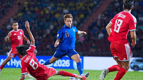  Trực tiếp Thái Lan 0-1 Singapore: Singapore rút ngắn cách biệt