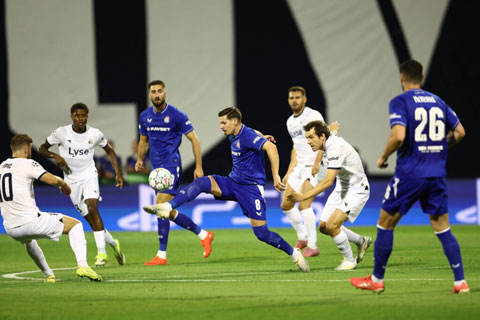 Trận đấu giữa Dinamo Zagreb và Viking diễn ra hấp dẫn