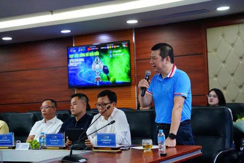 Ông Vũ Quang Huy, Phó Tổng Giám đốc VTVcab, Trưởng ban Tổ chức chia sẻ về công tác tổ chức - Ảnh: BKS