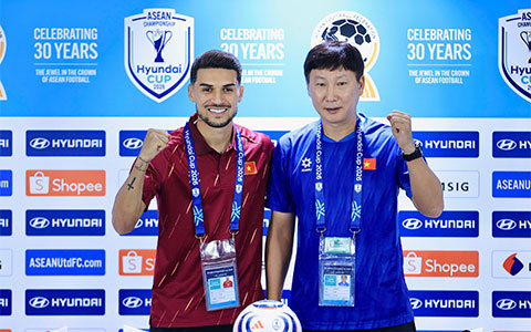 Hoàng Hên quyết tâm cùng ĐT Việt Nam vô địch AFF Cup 2026 - Ảnh: Đức Cường