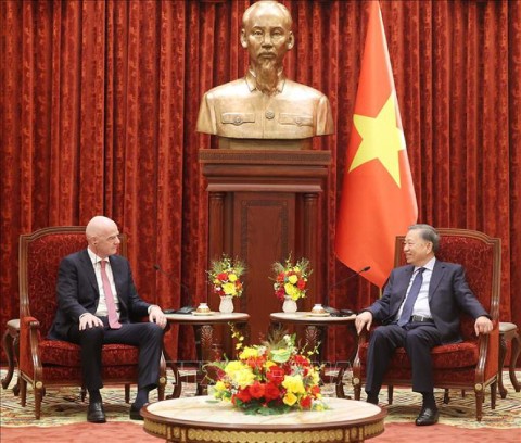 Tổng Bí thư, Chủ tịch nước Tô Lâm đề nghị FIFA quan tâm, tạo điều kiện hỗ trợ Việt Nam nghiên cứu, đăng cai một số giải đấu thuộc hệ thống FIFA - Ảnh: TTXVN