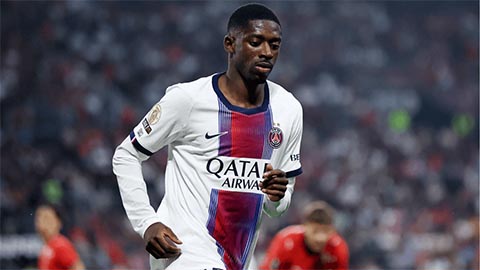 PSG thông báo Dembele sẽ nghỉ ngơi ít ngày