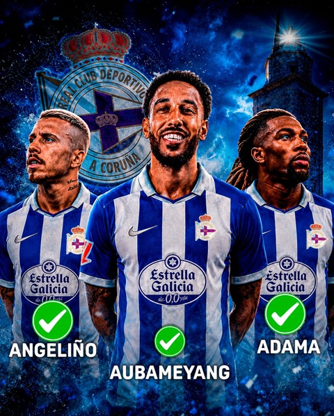 Deportivo mang về bộ ba giàu kinh nghiệm gồm Angelino, Aubameyang và Adama Traore