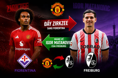 MU tính đẩy Zirkzee sang Fiorentina để mang về Matanovic